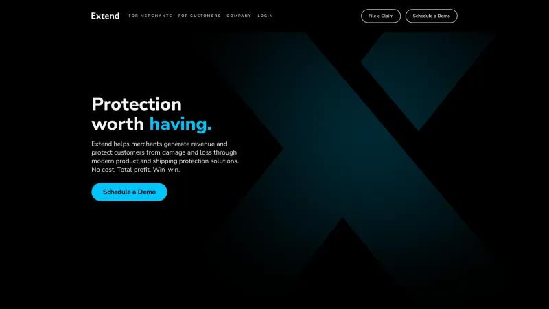 Homepage of Extend