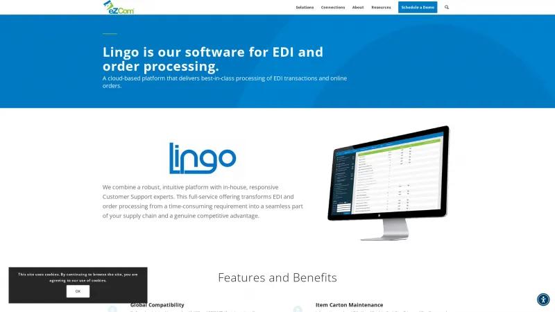 Homepage of Lingo