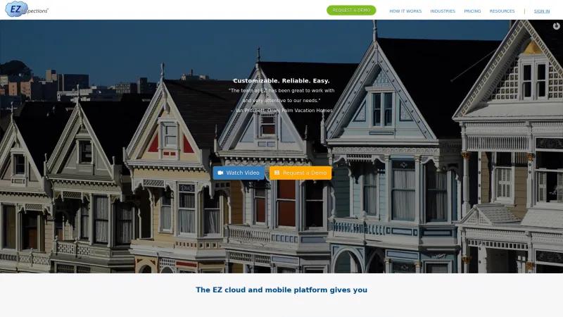Homepage of EZ Inspections