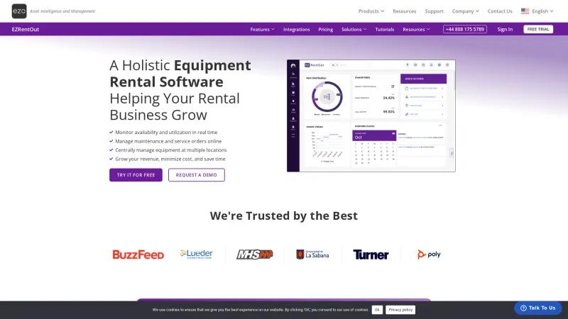 Homepage of EZRentOut