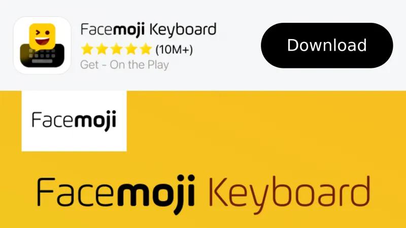 Homepage of Facemoji Emoji Keyboard