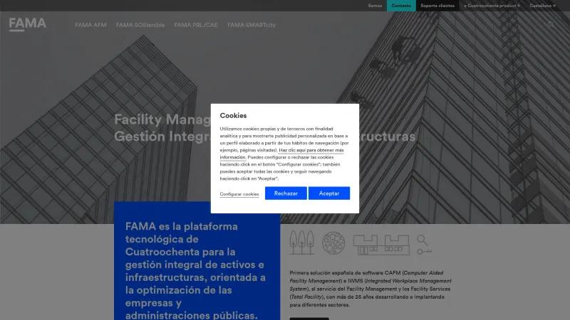 Homepage of FAMA AFM