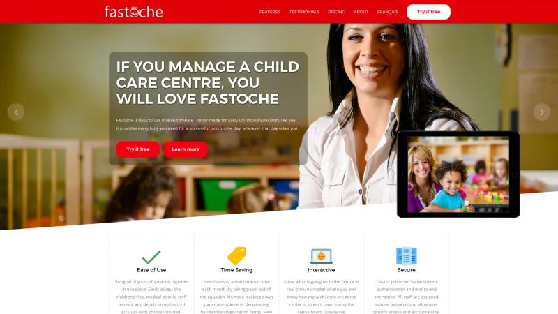 Homepage of Fastoche