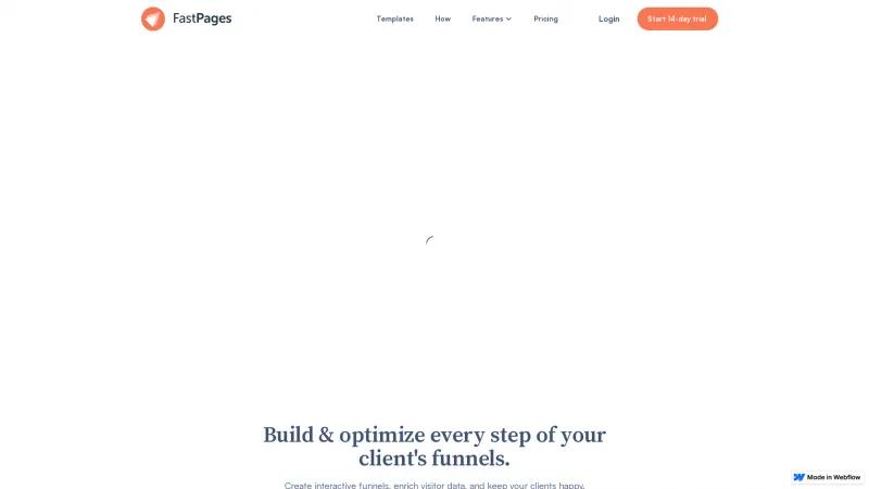 Homepage of FastPages