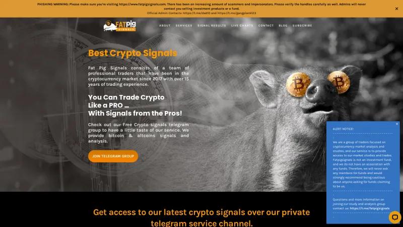 Homepage of Fat Pig Signals