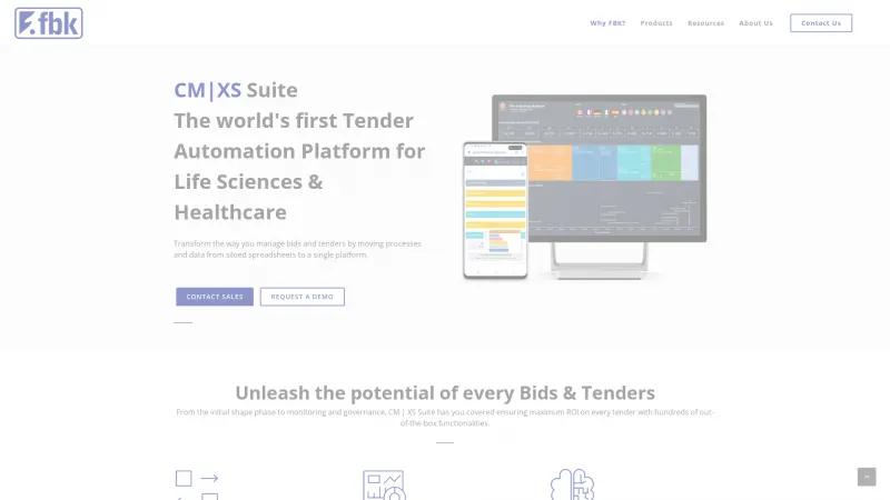 Homepage of FBK CM|XS Suite