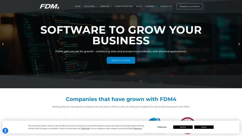 Homepage of FDM4