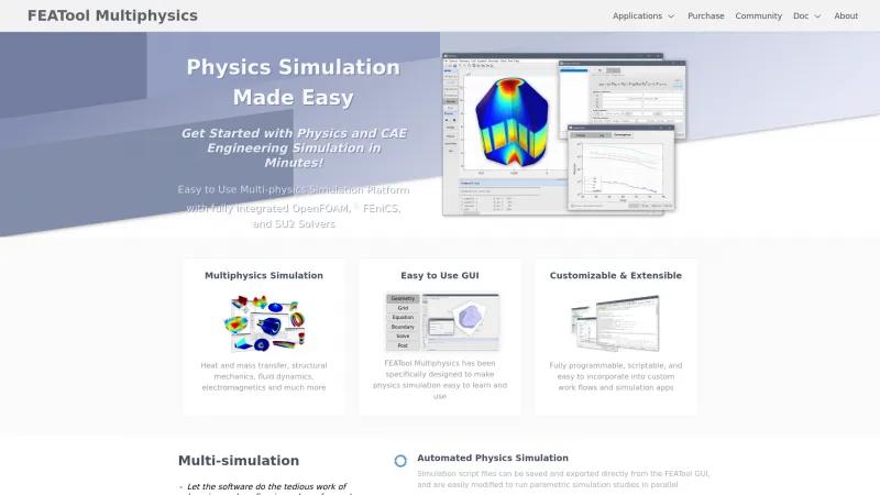 Homepage of FEATool Multiphysics