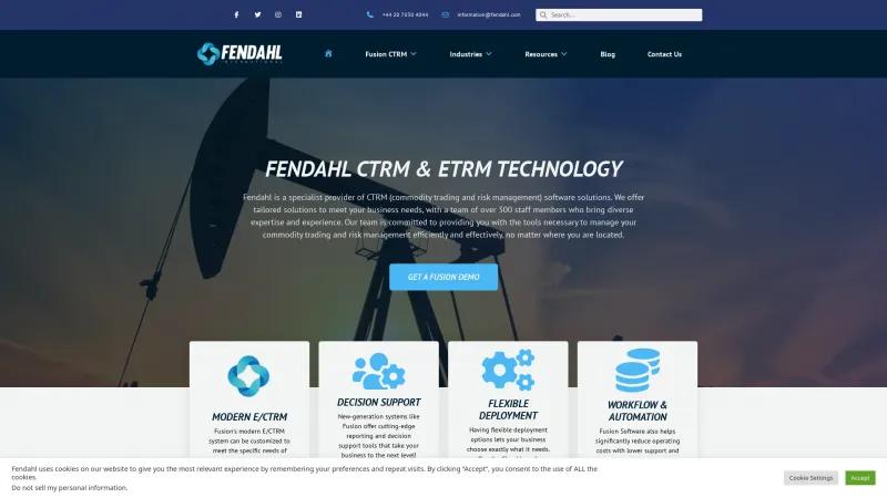 Homepage of Fusion CTRM