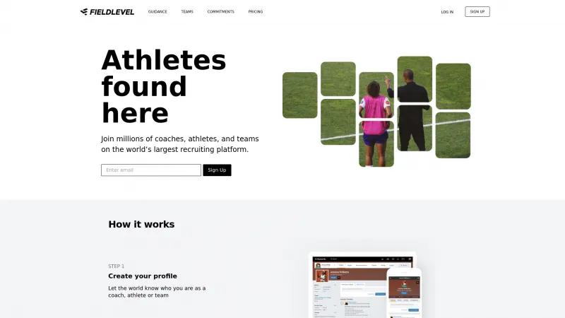 Homepage of FieldLevel