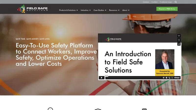Field Safe Solutions: Innovative Safety Management Software for Enhanced Workplace Safety Homepage of Lone Worker Monitoring
