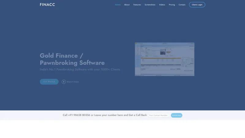 Homepage of FinAcc