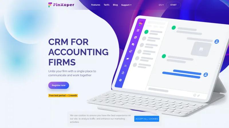 Homepage of FinKoper