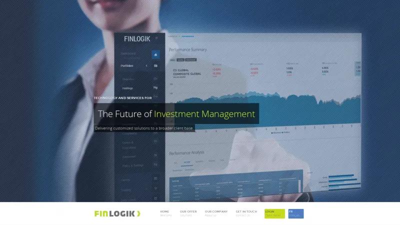 Homepage of FinlogiK