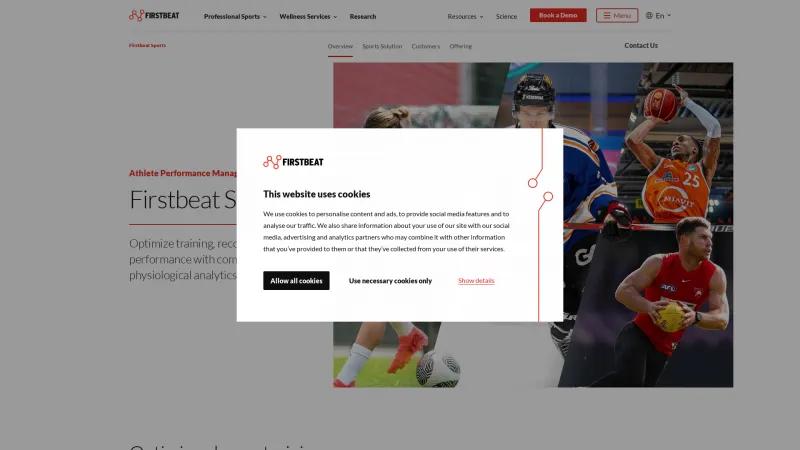 Homepage of Firstbeat Sports