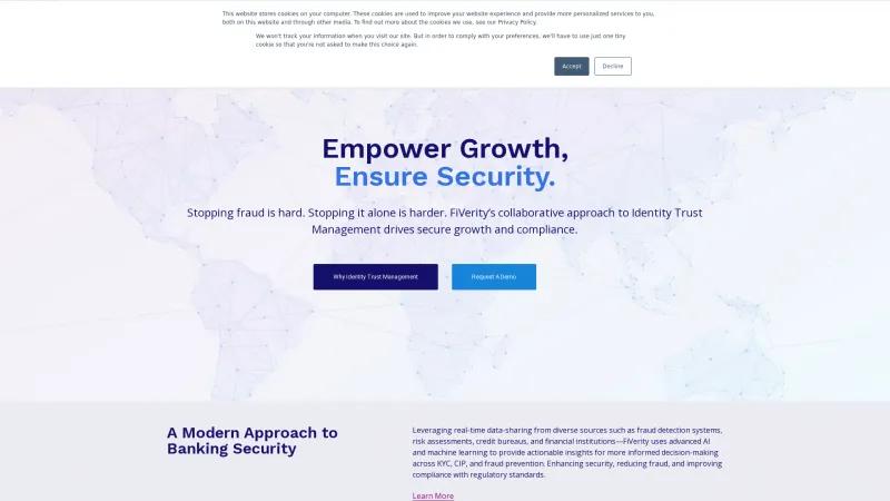 Homepage of FiVerity