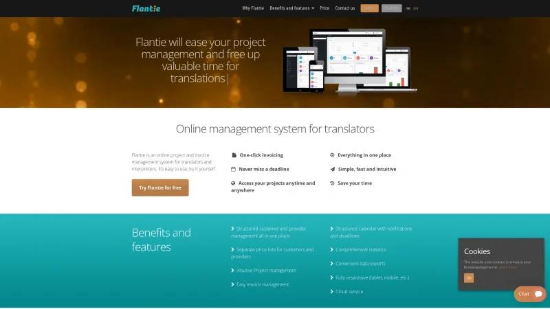 Homepage of Flantie