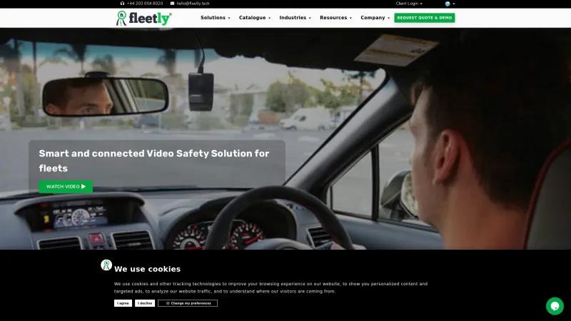 Homepage of Fleetly