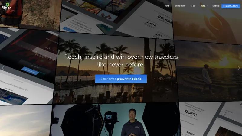 Homepage of Flip.to