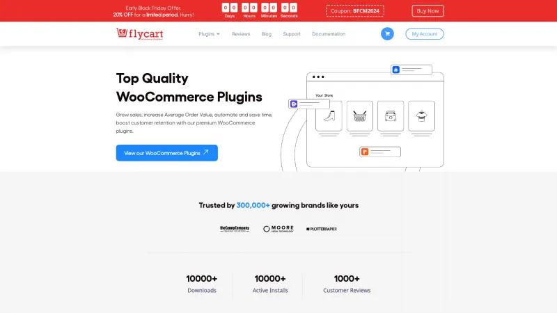 Homepage of Flycart