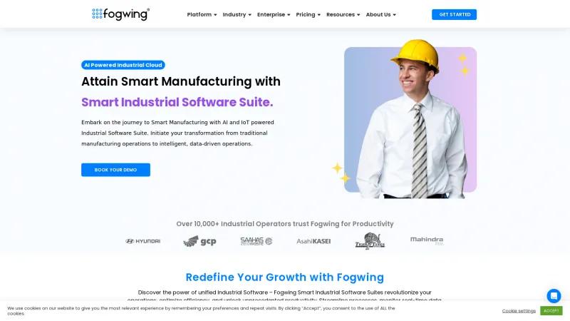 Homepage of Fogwing Asset+