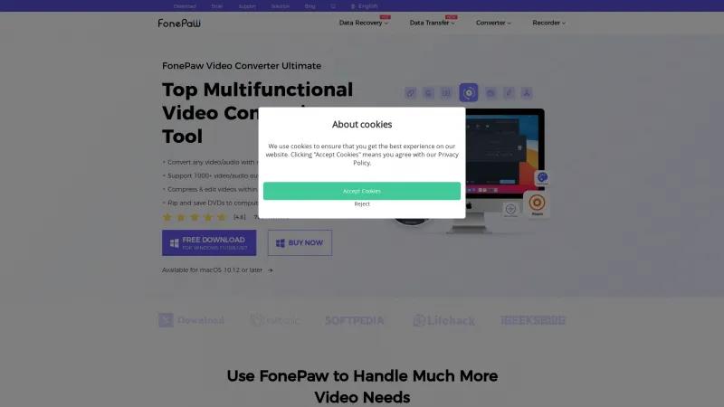 Homepage of FonePaw Video Converter Ultimate