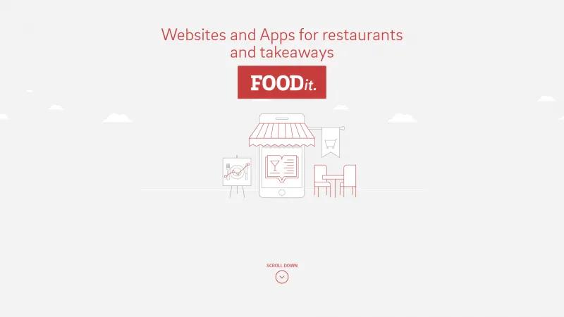 Homepage of FOODit