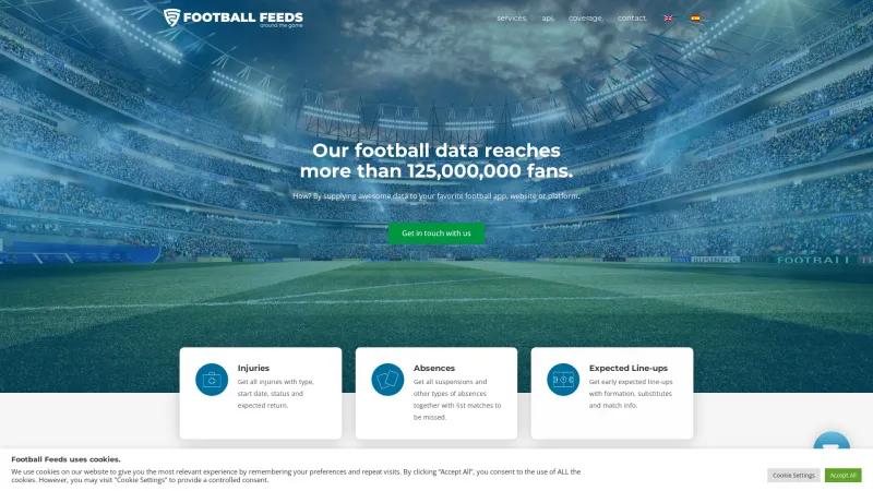 Homepage of Football Feeds