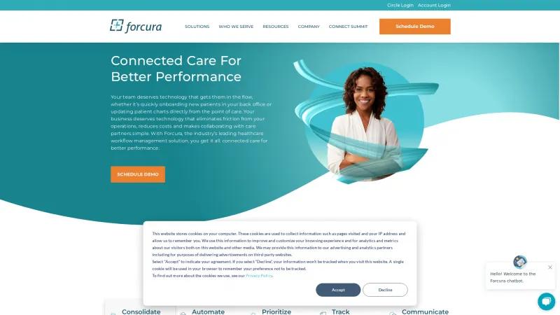 Homepage of Forcura