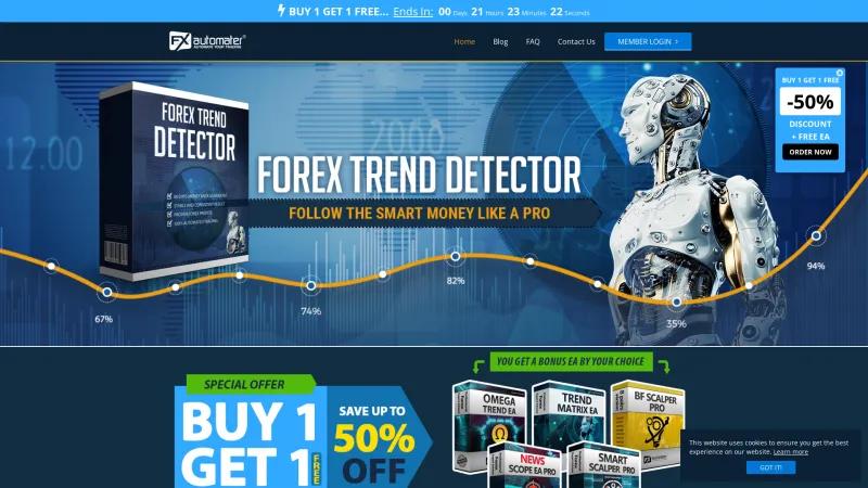 Homepage of Forex Trend Detector