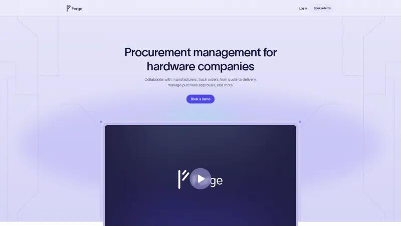 Homepage of Forge