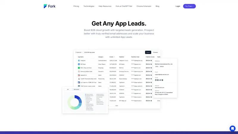 Homepage of Fork