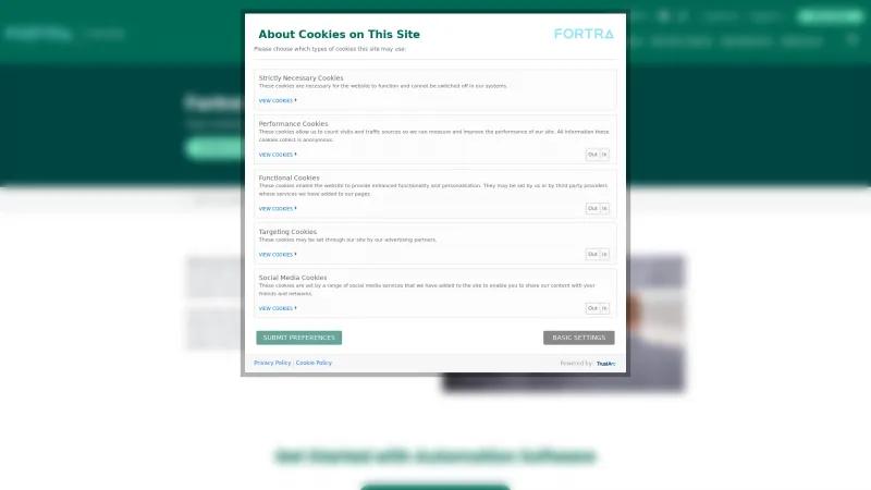 Homepage of Fortra Automate