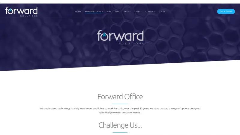 Homepage of Forward Office