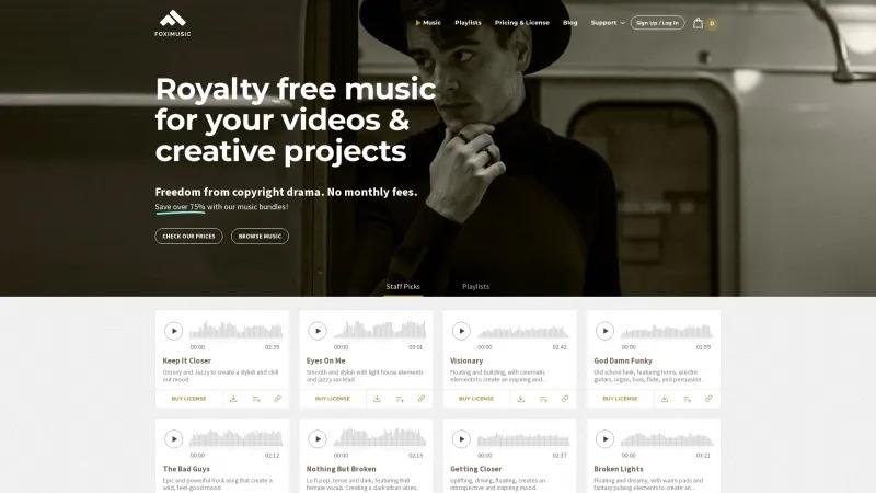 Homepage of Foximusic