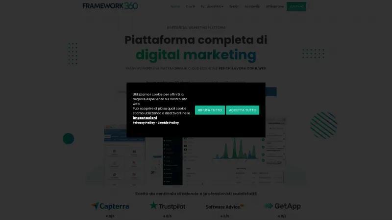 Homepage of Framework360