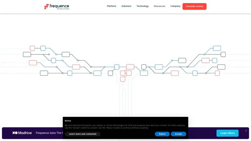 Homepage of Frequence