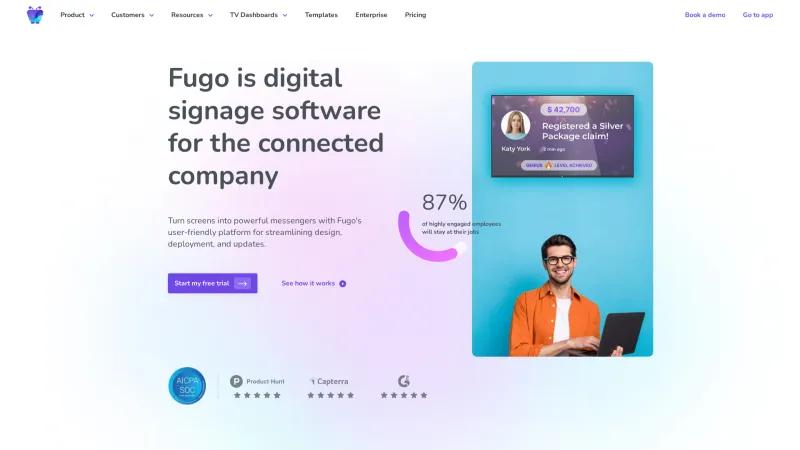 Homepage of Fugo