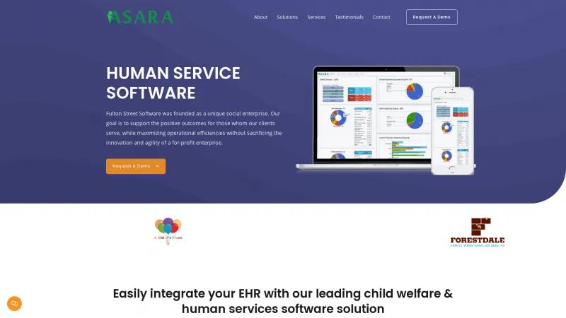 Homepage of Fulton Street Software