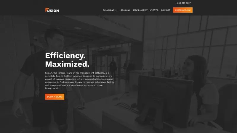 Homepage of InnoSoft Fusion