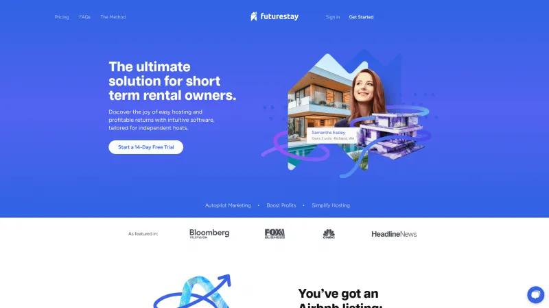 Homepage of Futurestay