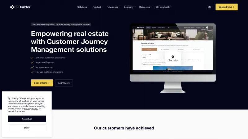 Homepage of GBuilder