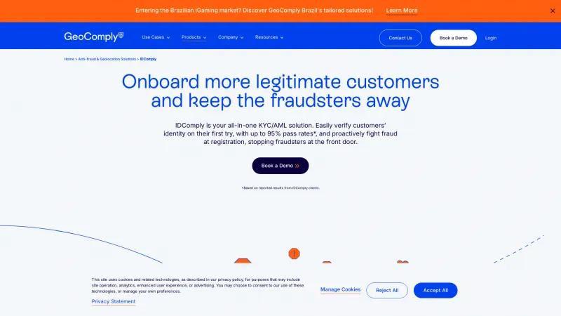 Homepage of IDComply