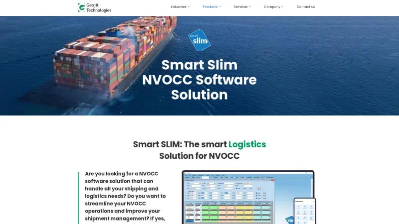 Homepage of Smart SLIM