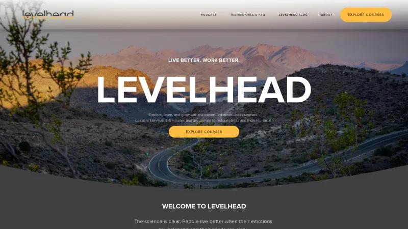 Homepage of Levelhead