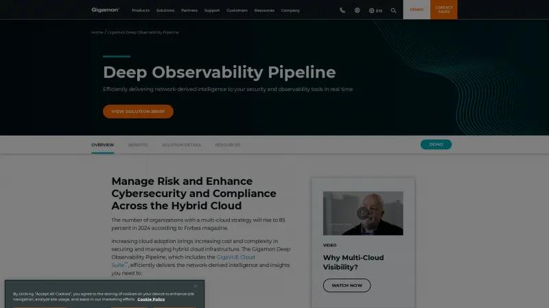 Homepage of GigaSECURE