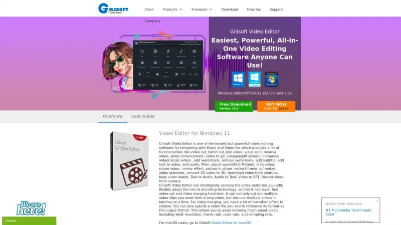 Homepage of Gilisoft Video Editor