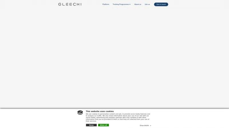 Homepage of Gleechi