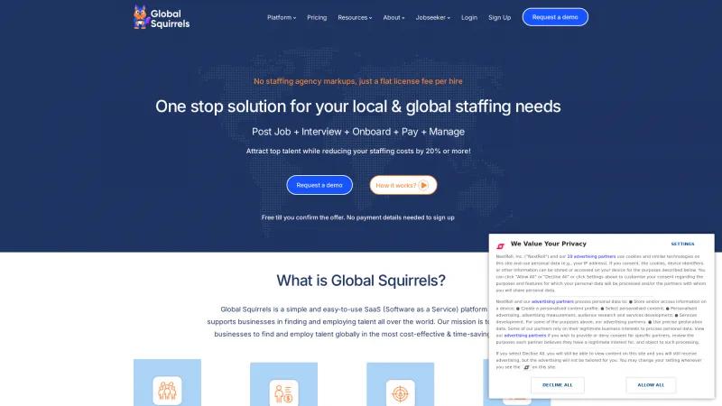 Homepage of Global Squirrels