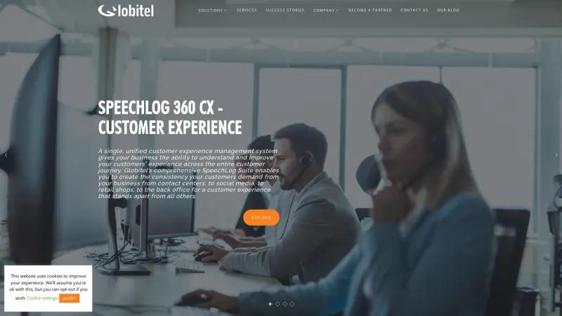 Homepage of Globitel E-911